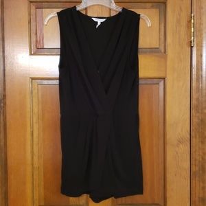 BCBGeneration Sleeveles Front Overlap Romper
